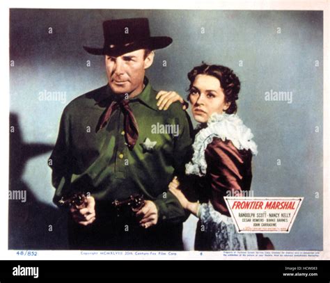 Frontier Marshal Randolph Scott Nancy Kelly 1939 Tm And Copyright