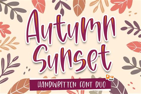 Autumn Sunset Font · 1001 Fonts