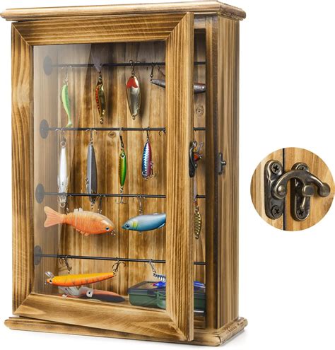 Amazon Ikkle Fishing Lures Display Case Lockable Fishing Baits