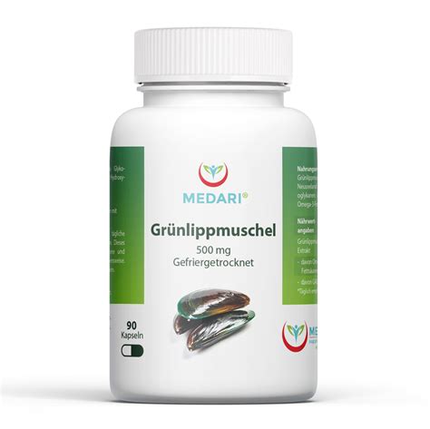 Grünlippmuschel 90 Kapseln 500mg Gefriergetrockneter 5 1 Extrakt