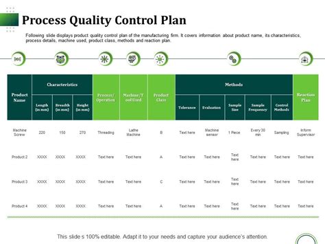 Process Quality Control Plan Ppt Infographic Template Information