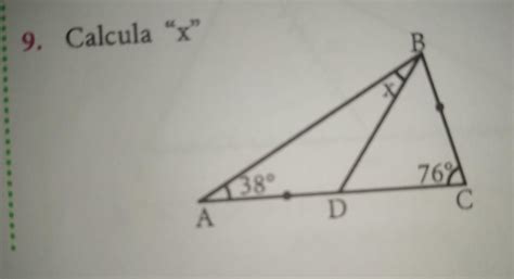 congruencia de triángulos 9 calcular x Brainly lat