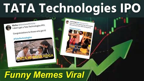 TATA Technologies IPO Funny Memes Viral TATA Technologies IPO Listing