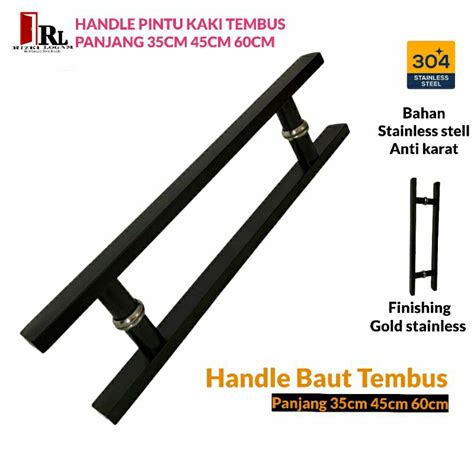 Jual Handle Pintu Rumah Baut Tembus 35cm 45cm 60cm Gagang Pintu