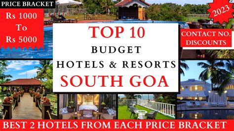 TOP 10 Budget Resorts In SOUTH GOA 2023 Rs 1000 To 5000 Cheap And