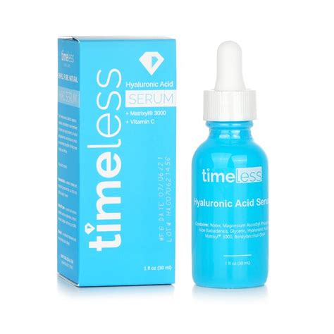 Timeless Skin Care Hyaluronic Acid Serum Vitamin C 30ml 1oz