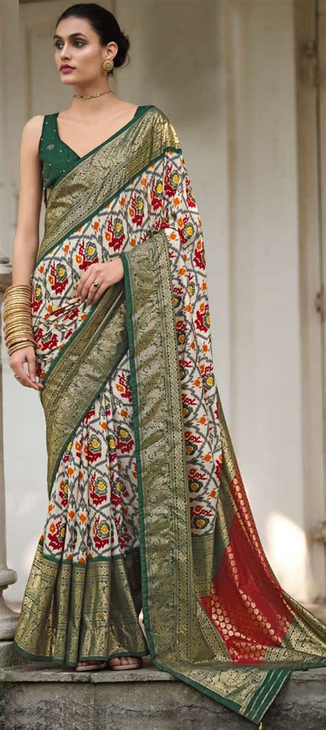 Party Wear Traditional Multicolor Color Dolla Silk Fabric Saree