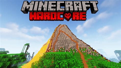 I Built A Huge Volcano Minecraft Hardcore Episode Youtube