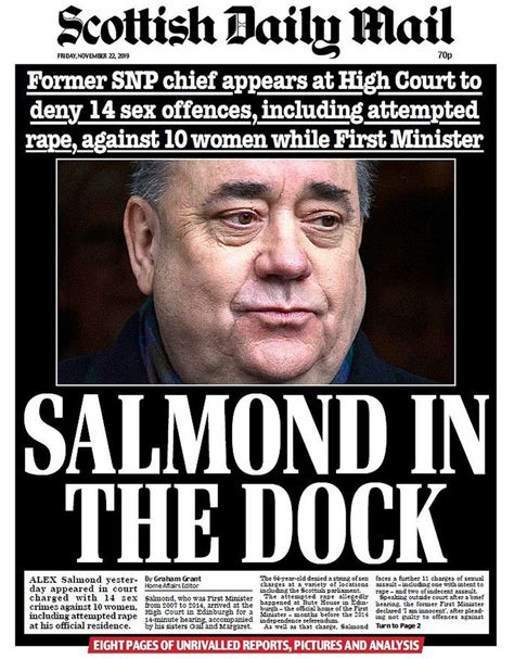 Scotland S Papers Alex Salmond Sex Assault Charges Denial Bbc News