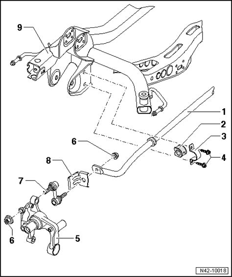 Volkswagen Touran Reparaturanleitung Montage Bersicht Stabilisator