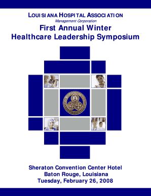 Fillable Online Lhaonline LHA First Annual Winter Healthcare Leadership