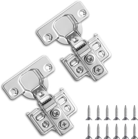 Kyraton Cabinet Hinges 2 Pack 1 Pair Stainless Steel Overlay Soft Close Hinges For Kitchen