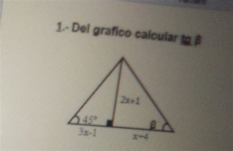 Del Gr Fico Calcular Tg Beta Brainly Lat