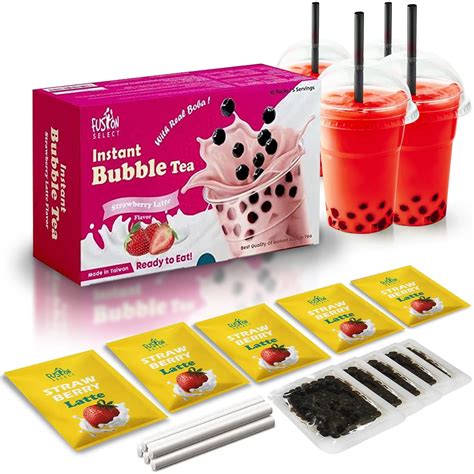 Buy Fusion Select Authentic Strawberry Bubble Tea Kit Extra Rich