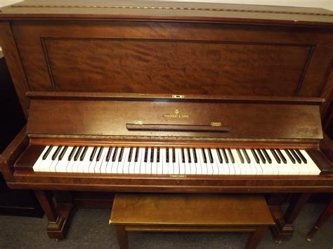 Steinway Upright Piano And Bench