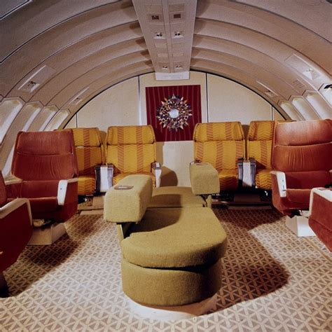 1971 First Class Braniff International Boeing 747 127 Airline Interiors Aircraft Interiors