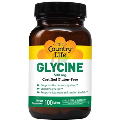 Country Life GLYCINE (500 мг * 100 табл) купить глицин в Москве | FitHerb