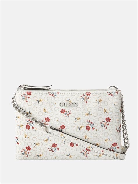 Mcclain Printed Mini Double Zip Crossbody Guess Factory