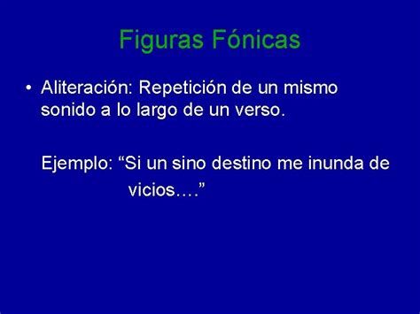 Gnero Lrico Figuras Literarias Figuras Fnicas Aliteracin Repeticin