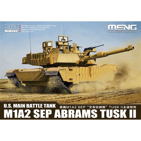 U S Main Battle Tank M A Sep Abrams Tusk Ii Mn Model