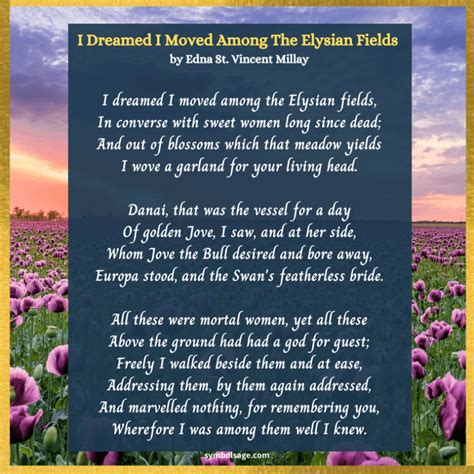 Elysian Fields (Elysium) - Paradise of Greek Mythology - Symbol Sage