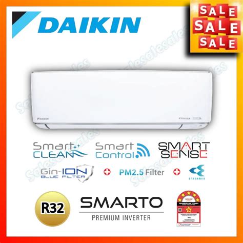 Daikin Smarto 5 Star Premium Inverter 1hp 1 5hp 2hp Air Conditioner