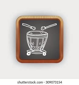 Drum Doodle Stock Illustration