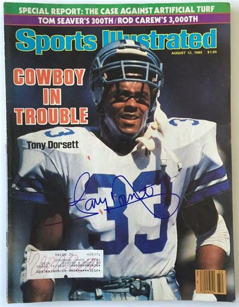 Featured Is A Signed Tony Dorsett Dallas Cowboys August 12 1985 Sports