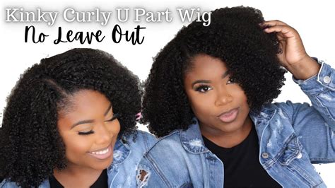 No Lace No Glue No Leave Out Kinky Curly U Part Install Removal