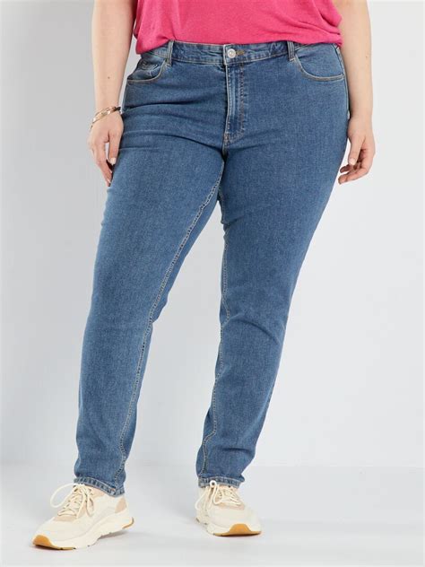 Jean Slim Taille Haute L28 Stone Kiabi 22 00