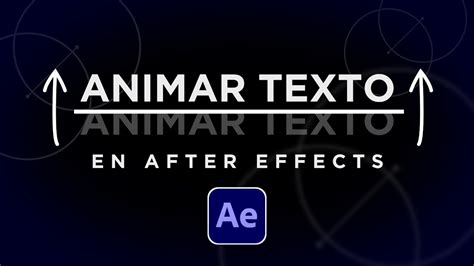 Animar TEXTO saliendo de una LÍNEA en After Effects YouTube