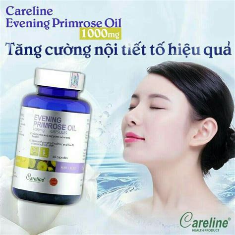 Careline Evening Primrose Oil 1000mg Tinh dầu hoa anh thảo giúp tăng