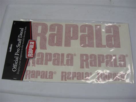 6 Rapala Large Set Logo Pro Staff Fishing Lure Decals 15 X 9