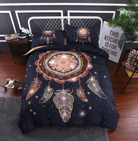 Juego de cama Boho Galactic Mamala funda nórdica de lujo suave y