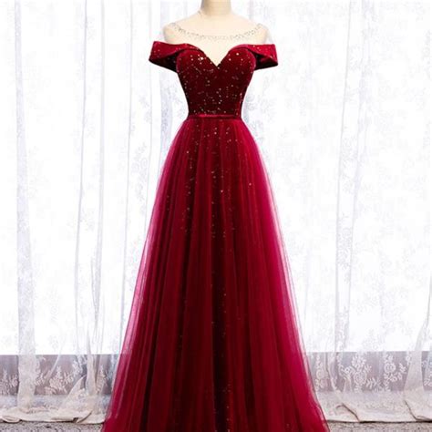 Beautiful Plum Velvet Prom Dresses V Neck Bridesmaid Dresses