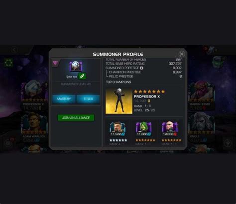 Mcoc252 Lv 45 7gamora Professorx Moondragon 28x6 Star 26x5 Star Heroes 6 Hercules