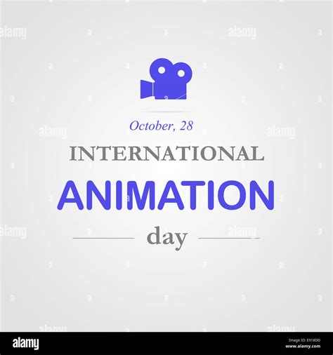 World animation day, October, 28 Stock Photo - Alamy