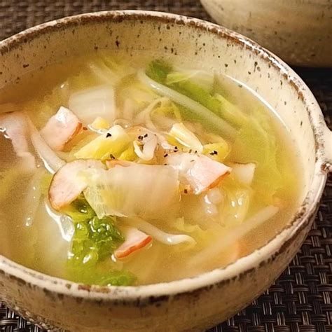 白菜ともやしの中華風スープ 作り方・レシピ クラシル