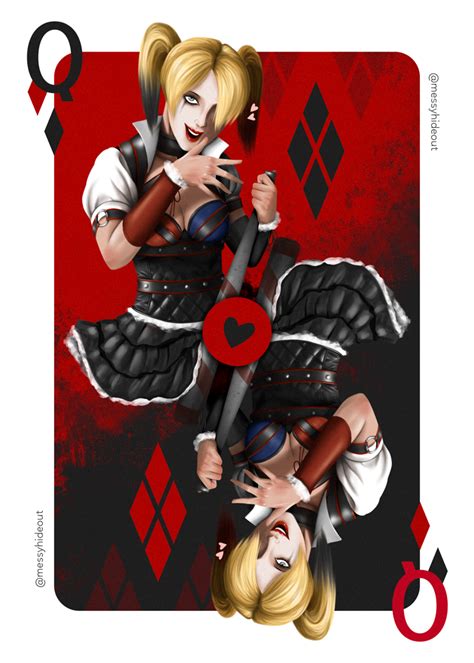 Harley Quinn Of Card By Messyhideout Hentai Foundry