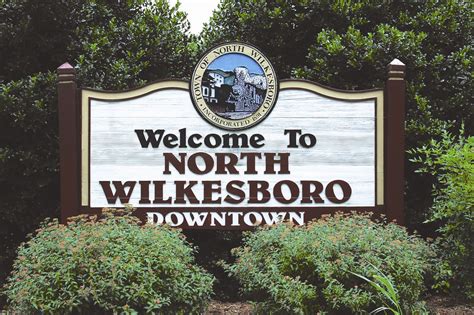 NW Downtown Sign Welcome To Historic Downtown North Wilkes Town Of