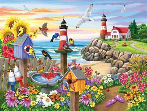 Paysage De Bord De Mer Puzzle En Ligne