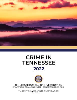 Tennessee Bureau of Investigation Crime in Tennessee Report | TN Bureau ...