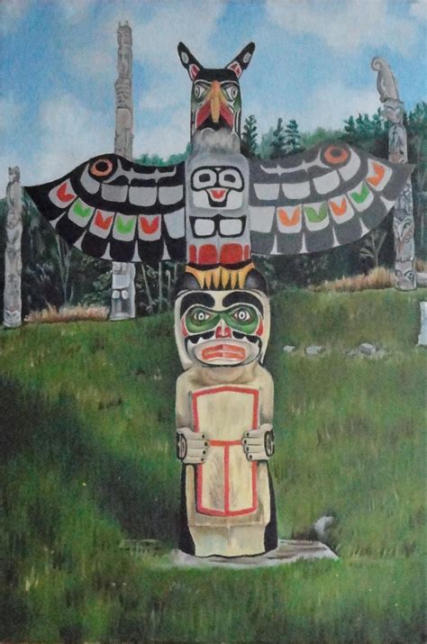 Stanley Park Totem Poles by kawaiineko405 on DeviantArt