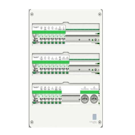 Tableau Électrique Prééquipé Schneider Resi9 18 Modules 3 Rangées