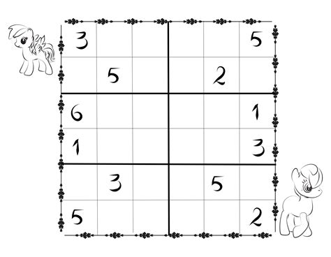 Sudoku Vorlagen für Kinder 6x6 kostenlos herunterladen und drucken