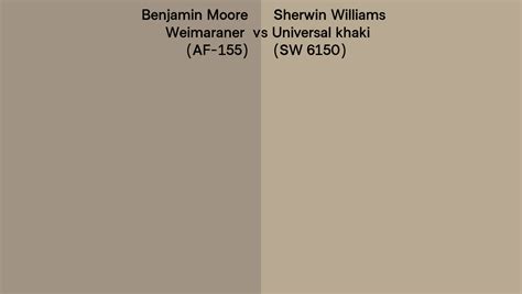 Benjamin Moore Weimaraner Af Vs Sherwin Williams Universal Khaki