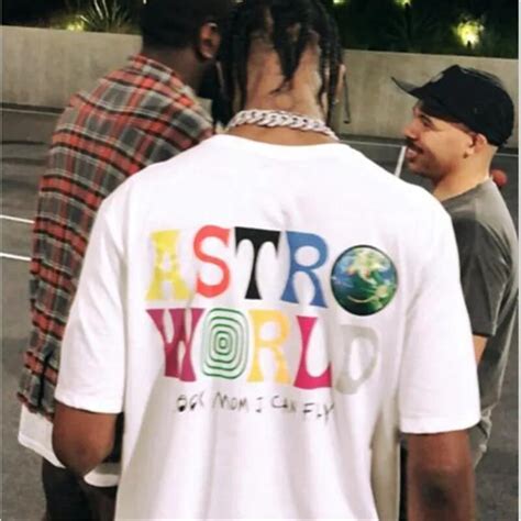 Cotton 100 11 Travis Scott Astroworld Concert Merch Summer Mens And