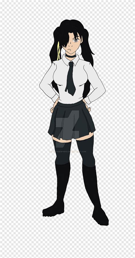 Black Hair Mangaka Homo Sapiens Uniform Anime Black Hair Human Png