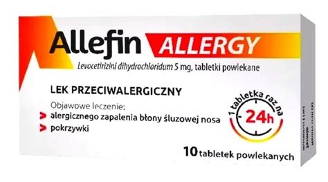 Allefin Allergy Levocetirizini Mg Lek Przeciwalegiczny Tabletek