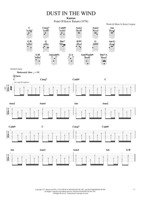 Dust In The Wind Guitar Chords